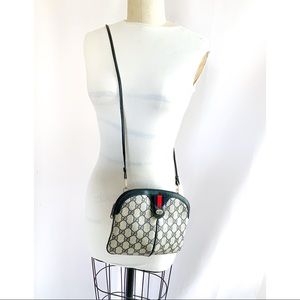Gucci rare vintage crossbody bag monogram navy